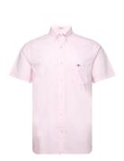 Reg Classic Poplin Ss Shirt Pink GANT