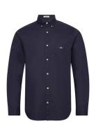Reg Cotton Linen Shirt Blue GANT