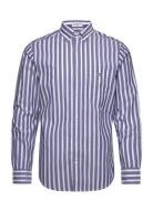 Reg Wide Poplin Stripe Shirt Blue GANT