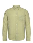 Reg Gmnt Dyed Linen Shirt Green GANT