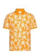 Palm Lei Print Ss Polo Orange GANT