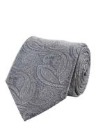 Paisley Silk Tie Grey Portia 1924