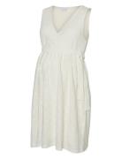 Mllova Tess Sl Jrs Short Dress 2F White Mamalicious