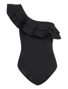 Eleonor -Shoulder Swimsuit Black Malina