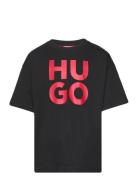 Short Sleeves Tee-Shirt Black Hugo Kids