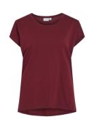 Vidreamers New Pure T-Shirt-Noos Burgundy Vila