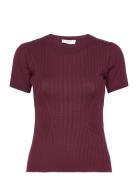 Knit T-Shirt Red Rosemunde