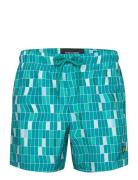 Pool Print Swimshort Blue Lyle & Scott