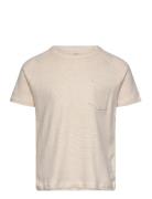 Striped T-Shirt With Pocket Beige Copenhagen Colors