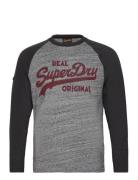 Athletic Vl Raglan L/S Top Grey Superdry