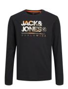 Jjluke Tee Ls Crew Neck Jnr Black Jack & J S