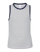 Vmvio Striped Sl Top Jrs Girl White Vero Moda Girl