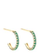 Cloé Crystal Hoop 15 Mm Gold By Jolima