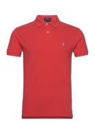 Slim Fit Mesh Polo Shirt Red Polo Ralph Lauren