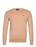 Slim Fit Textured Cotton Sweater Beige Polo Ralph Lauren