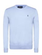 Slim Fit Textured Cotton Sweater Blue Polo Ralph Lauren