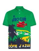 Classic Fit Terry Graphic Polo Shirt Green Polo Ralph Lauren
