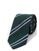 Green Striped Preppy Silk Green AN IVY