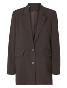 Slfrita Ls Relaxed Blazer Mel Noos Brown Selected Femme