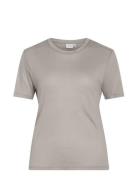 Vialexia O-Neck S/S T-Shirt - Noos Grey Vila