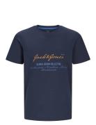 Jjgreat B2S Logo Tee Ss Ln Jnr Navy Jack & J S