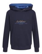 Jjgreat B2S Logo Sweat Hood Mni Navy Jack & J S