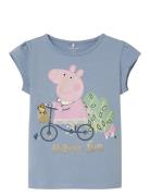 Nmfjasmine Peppapig Ss Top Cplg Blue Name It