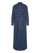 Belted Western Dress Blue Lee Jeans