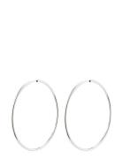 April Recycled Large Hoop Earrings Silver Pilgrim