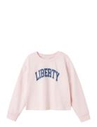 Nkfvanita Ls Short Boxy Sweat Unb Pink Name It