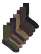 Jactyler Socks 7 Pack Burgundy Jack & J S