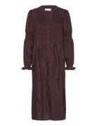 Crhenva Shirt Dress Burgundy Cream