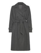 Vmfortunevega Long Trenchcoat Ga Noos Grey Vero Moda