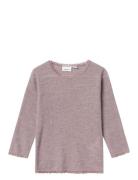 Nmfwang Wool Needle Ls Top Solid Noos Purple Name It