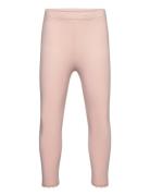 Capri Leggings With Lace Pink Lindex