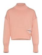 Monogram Off Placed Sweater Pink Calvin Klein