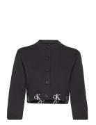 Monogram Logo Cardigan Black Calvin Klein