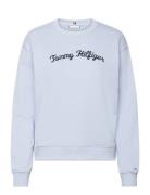 Mdrn Reg Script Sweatshirt Blue Tommy Hilfiger