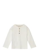 Long Sleeve Cotton T-Shirt White Mango