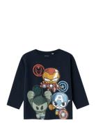 Nmmanan Marvel Ls Nreg Top Mar Navy Name It