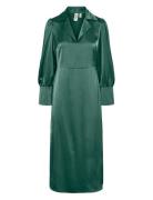 Yaspella Ls Long Dress S. Noos Green YAS