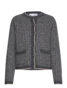 Slfsine Ls Knit Cardigan Grey Selected Femme