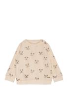 Sweatshirt Ls Aop Beige Minymo