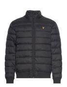 Funnel Neck Wadded Jacket Black Lyle & Scott