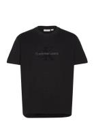 Chenille Monologo Tee Black Calvin Klein Jeans