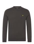 Cotton Merino Crew Neck Jumper Black Lyle & Scott