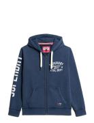 Track & Field Graphic Ziphood Blue Superdry