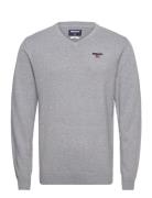 Viktor Cotton V-Neck Grey Sebago