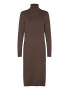 Milasz Roll Neck Long Dress Brown Saint Tropez