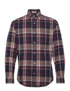 Reg Jaspe Check Shirt Navy GANT